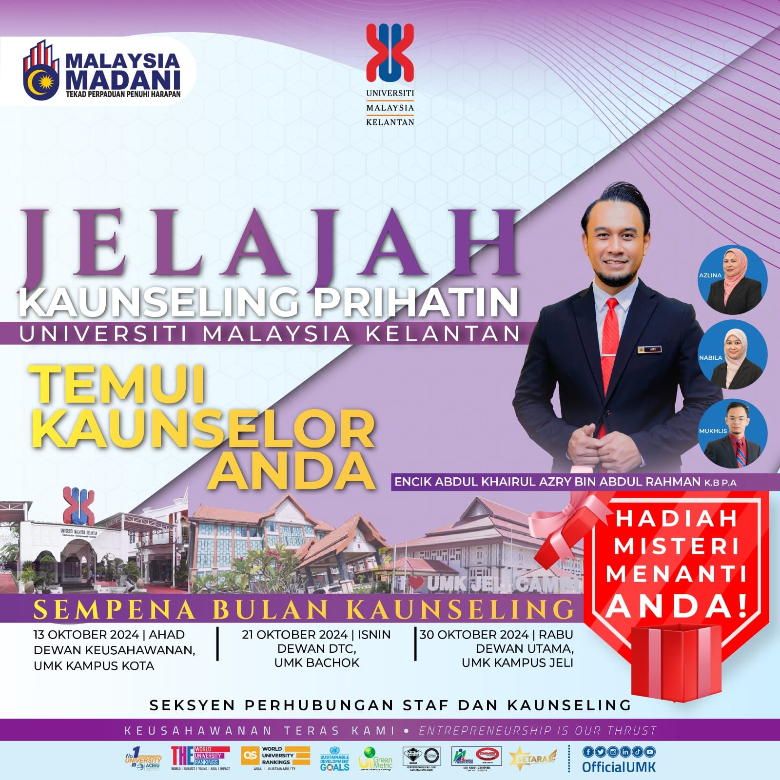 JELAJAH KAUNSELING PRIHATIN UNIVERSITI MALAYSIA KELANTAN